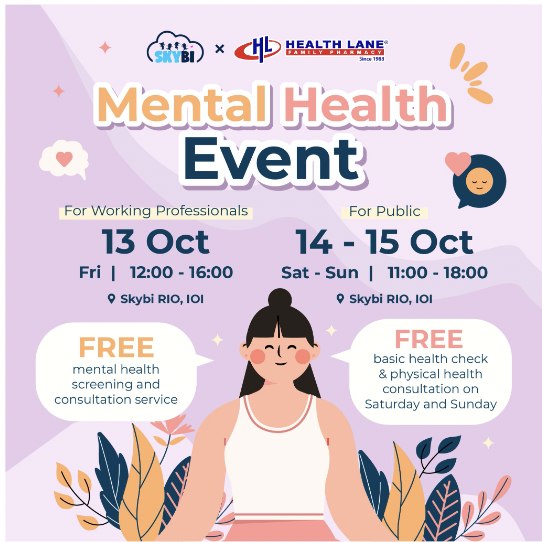 oct 2024 mental health event poster