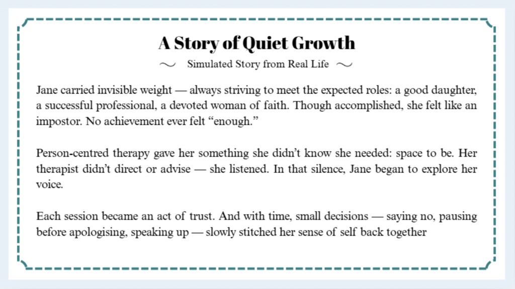 'A story for quiet growth' for individual counselling blog
